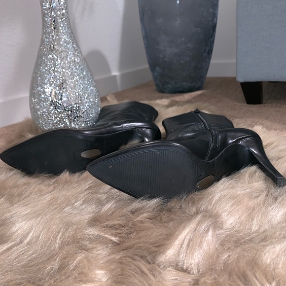 Nine West Leather Heeled Ankle Boots - Picture 5 of 13